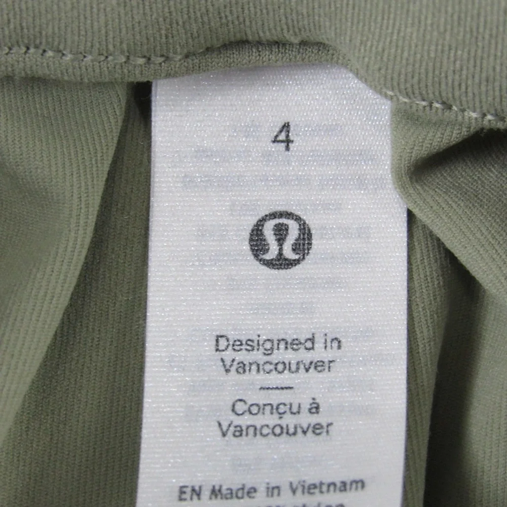Lululemon Stretch High-Rise Pant Womens 4 Sage Green Straight Leg
